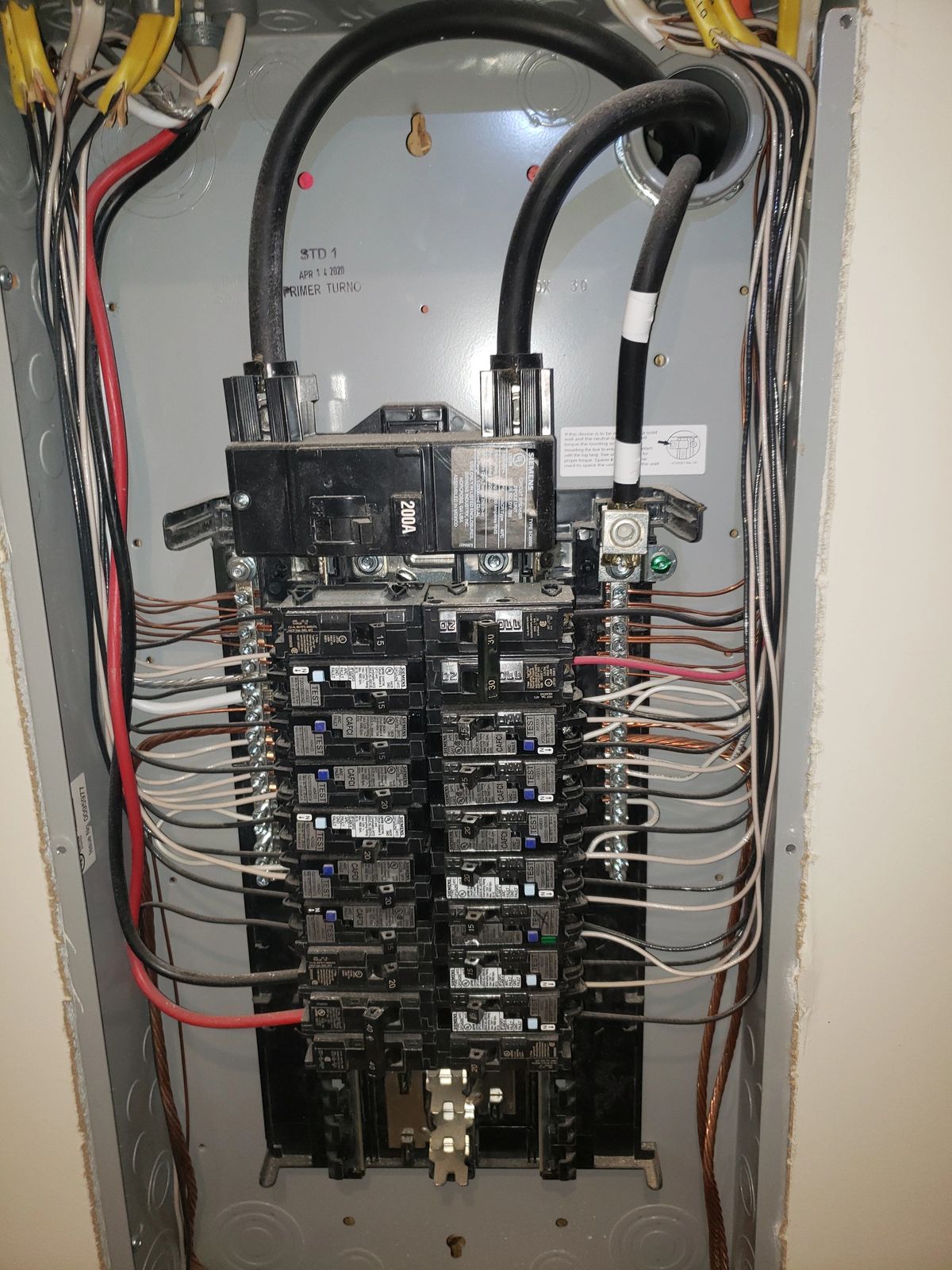 Completed electrical project